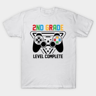 2nd Grade Level Complete Gamer Boys Graduation Gifts T-Shirt